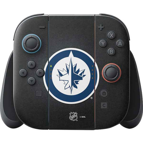 NHL Winnipeg Jets Black Background Nintendo Skins